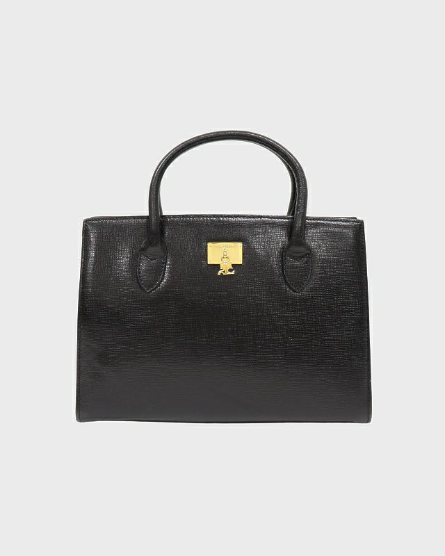 courreges ロゴ金具ハンドバッグ | Hedy