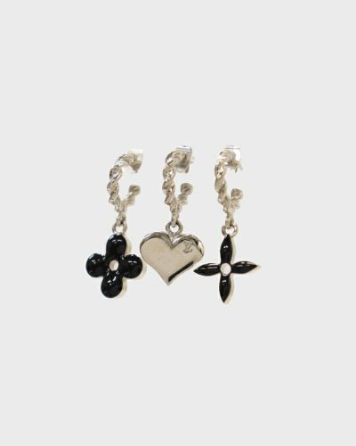 DIOR ハートラインストーンフープピアス DIOR ハートラインストーンフープピアス | Hedy
