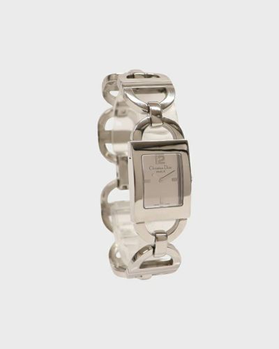 DIOR ハートラインストーンフープピアス | Hedy
