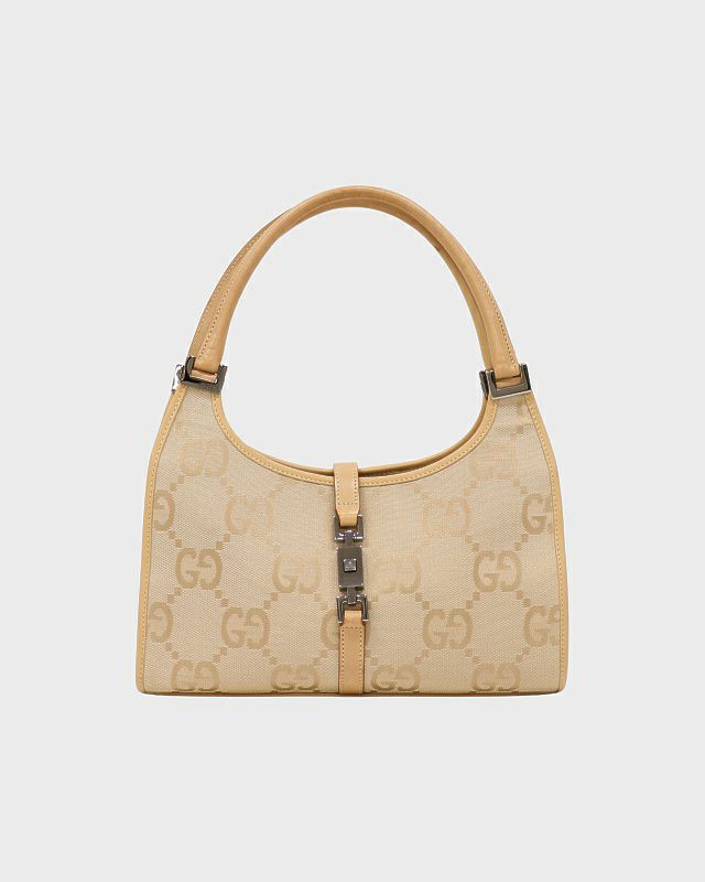GUCCI ジャンボGGキャンバスジャッキーハンドバッグ | Hedy