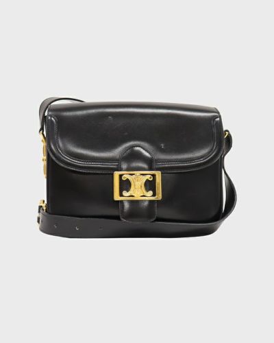 CELINE トリオンフレザーショルダーバッグ | Hedy