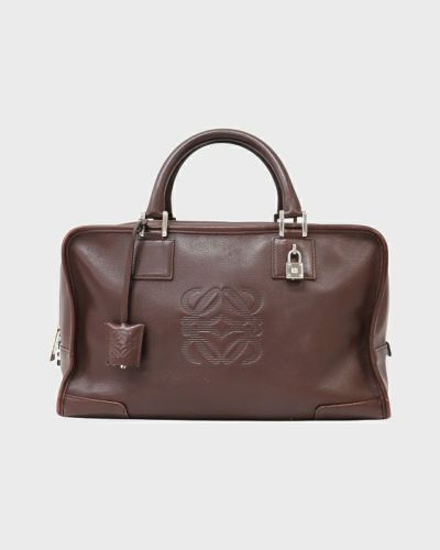 シ*ー様 LOEWE ロエベ ハンドバッグ ヴィンテージ オールド LOEWE ロエベ カットワーク ハンドバッグ ベージュ アナグラム