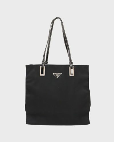 【セール！】プラダ PRADA ハンドバッグ トートバッグ ナイロン 三角ロゴ PRADA プラダ トートバッグ ナイロン 三角ロゴ ブラック A4