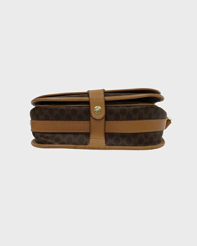 CELINE マカダム柄ブラゾン刻印巾着ショルダーバッグ CELINE マカダム柄ブラゾン刻印巾着ショルダーバッグ | Hedy