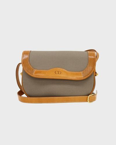 美品 ディオール バニティ型 ワンショルダーバッグ オーバル金具 オールレザー クリスチャンディオールDIORTRAVEL ヴァニティスモール ブルー