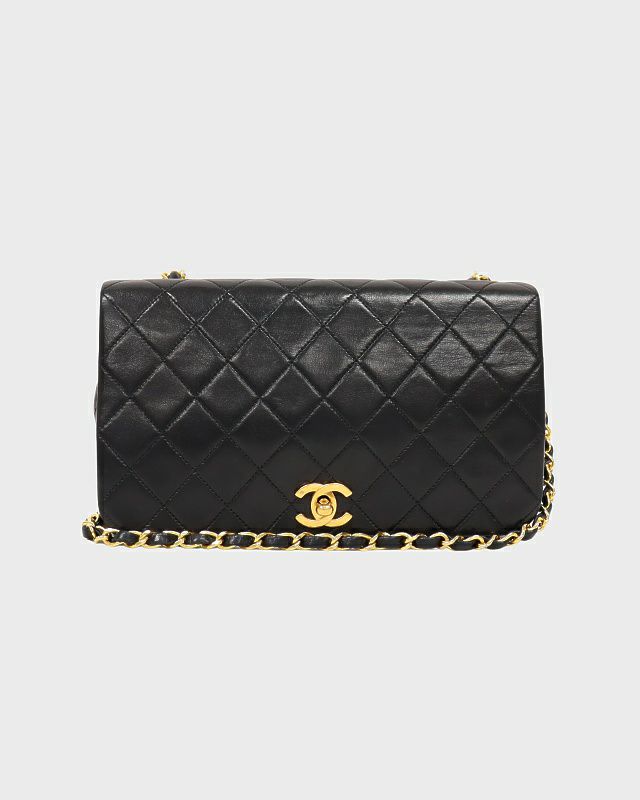 【美品】 シャネル ウエストポーチ マトラッセ  ターンロック チェーン 黒 CHANEL シャネル ミニマトラッセ チェーンウォレット ポーチ
