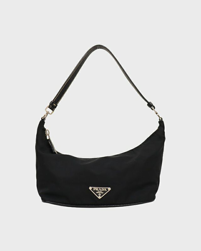 PRADA 三角ロゴ金具ナイロンハンドバッグ PRADA 未使用保管品 希少品 プラダ 三角ロゴ 金具 ナイロン