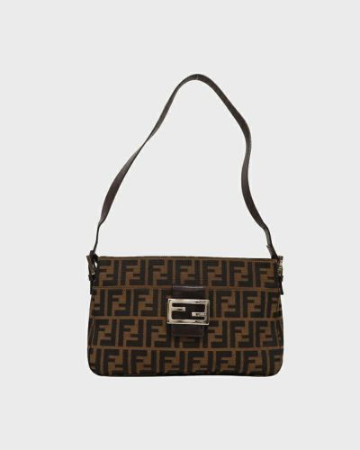 FENDI フェンディ ズッカ ワンショルダーバッグ V字ファスナー