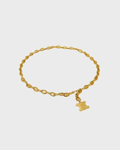 CELINE 馬車金具チェーンブレスレット CELINE CARRIAGE DESIGN CHAIN BRACELET/セリーヌ馬車デザイン