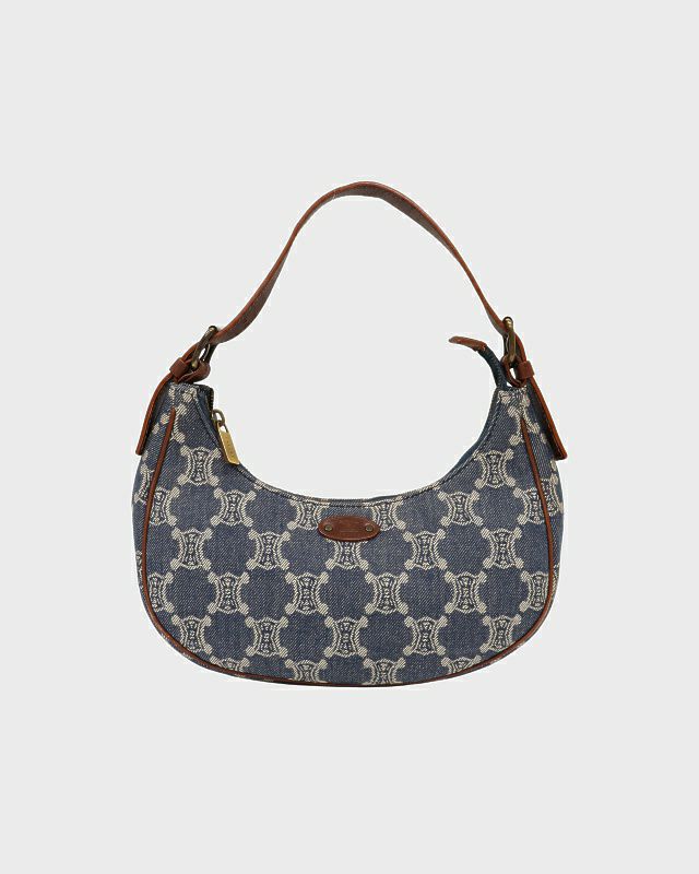 CELINE　パリマカダム　ワンショルダー　デニム CELINE パリマカダム柄デニムワンショルダーバッグ | Hedy