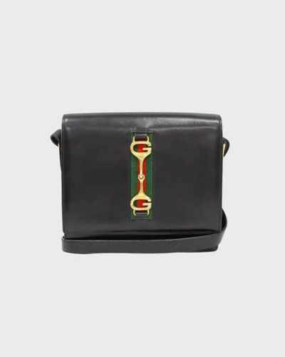 GUCCI レディロックレザーショルダーバッグ グッチレディロック 2WAY 黒 レディース レザー ショルダー