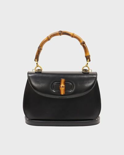 【希少】GUCCI・グッチ・サッシュベルト・バンブー・レザー・黒・オールドグッチ 希少】GUCCI・グッチ・サッシュベルト・バンブー・レザー・黒