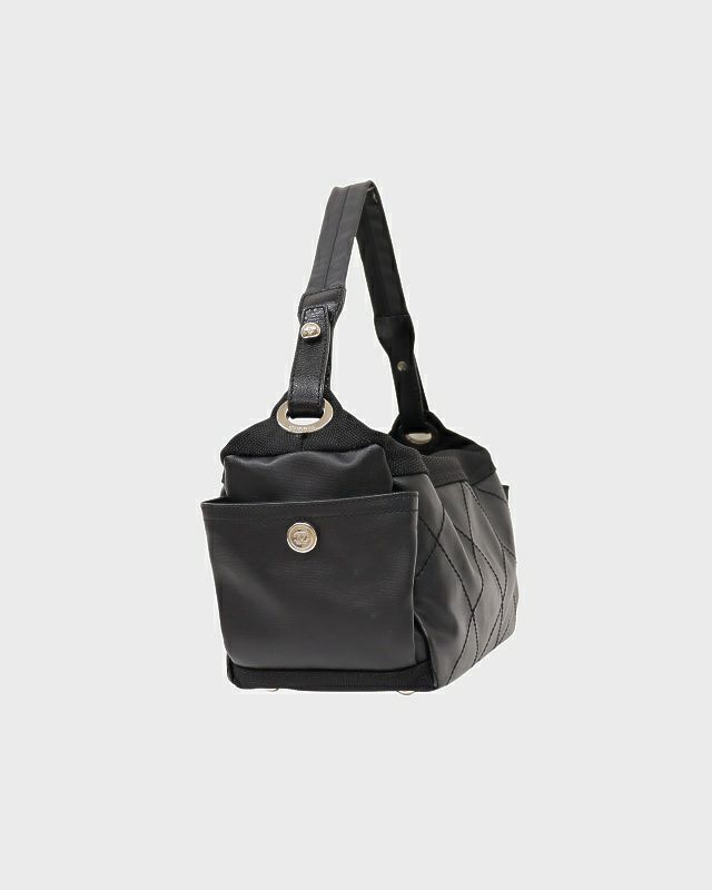 CHANEL パリビアリッツコーティングキャンバスワンショルダー