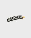 GUCCI ロゴラインストーンバレッタ | Hedy