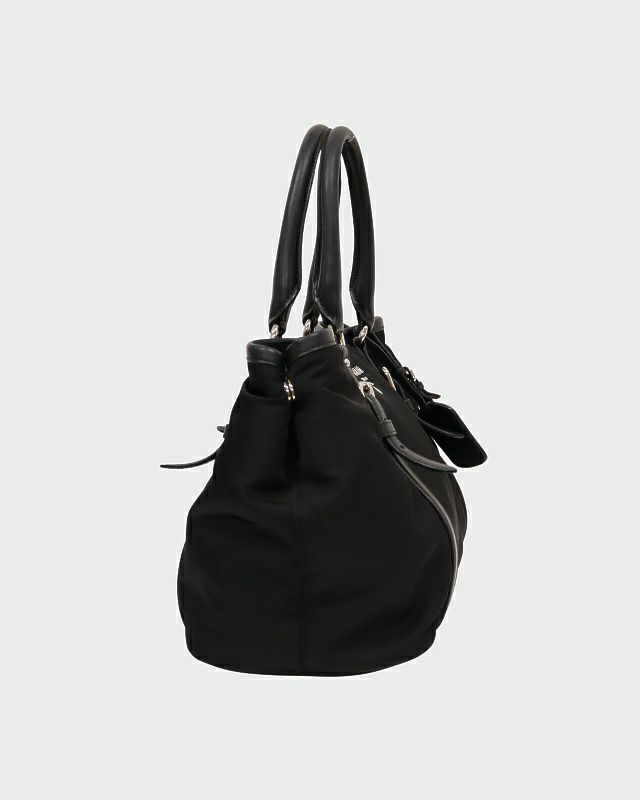 PRADA ロゴ金具ナイロンレザー2Wayバッグ | Hedy
