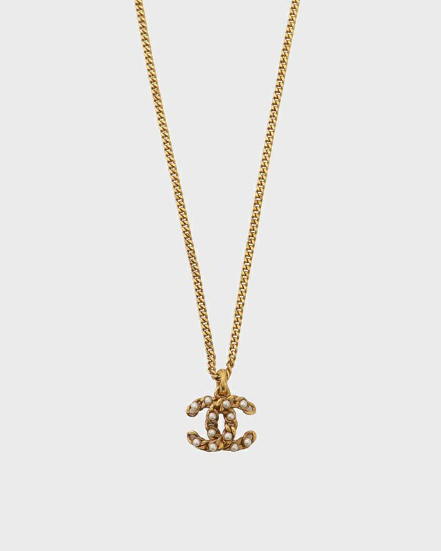 CHANEL COCOパールチェーンネックレス | Hedy