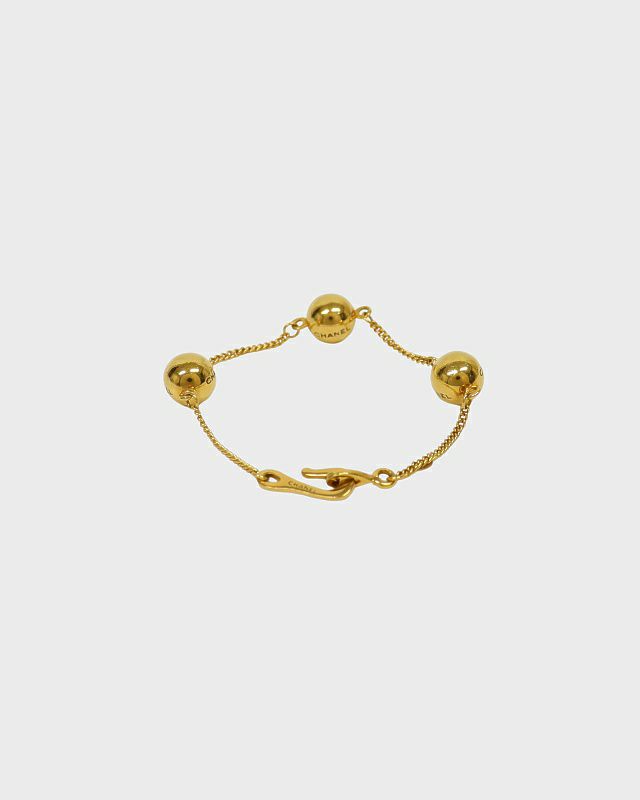 CHANEL チェーンブレスレットレア 鑑定済み】正規品 CHANEL シャネル GP チェーンモチーフ