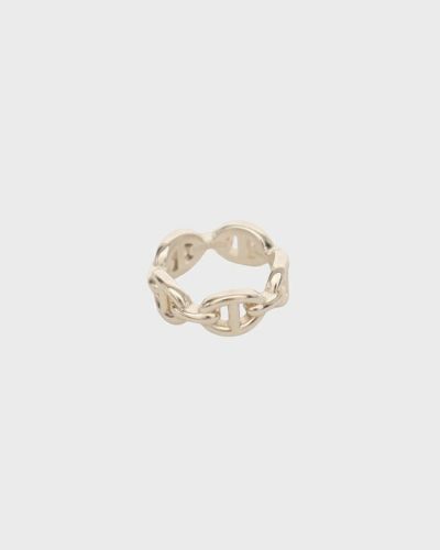 CHANEL アイボリー ロゴリング CHANEL シャネル ロゴリング 925SV/8.4g Bランク. : 質屋さのや