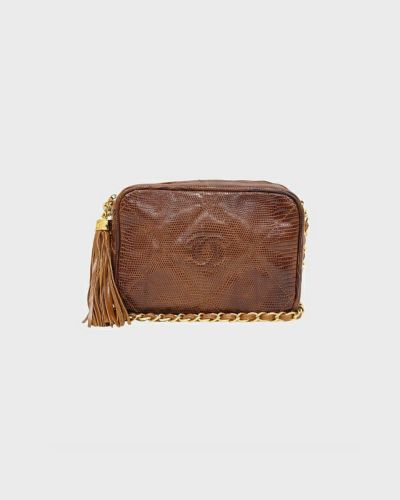 CHANEL ショルダーバッグ CHANEL タッセル付きリザードチェーンショルダーバッグ | Hedy