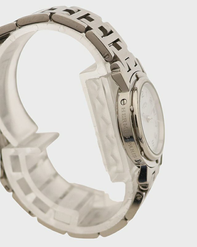 HERMES クリッパー　シルバー HERMES/エルメス】クリッパー レディース時計 シルバー×ゴールド