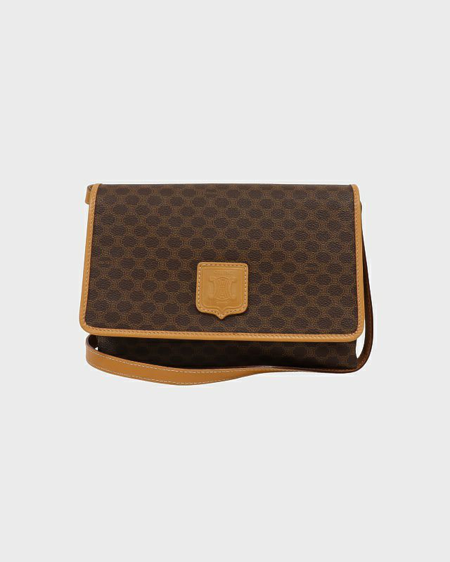 CELINE マカダム　ショルダーバッグ CELINE マカダム柄ショルダーバッグ