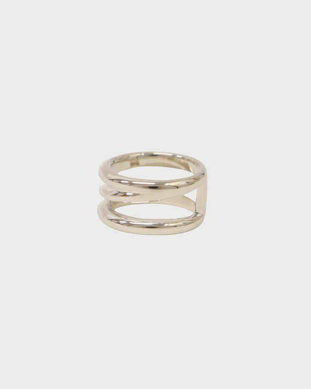 【TIFFANY&Co】鏡面仕上げ　ダイアゴナル　リング　12号　希少 TIFFANY&Co. 12号 ティファニー リング・指輪 アトラス シルバー