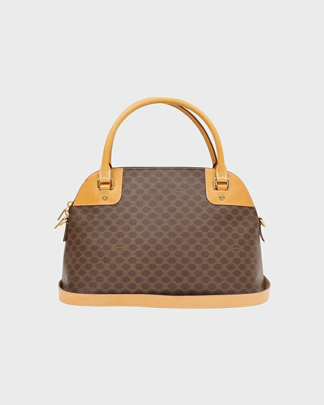 celine マダガム柄 OLD CELINE オールドセリーヌ マカダム柄ショルダーバッグ PVC
