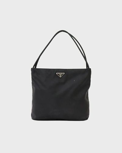PRADA ワンショルダーバッグ シルバー金具　三角ロゴ PRADA ほぼ未使用 プラダ 三角ロゴ 金具 ナイロン レザー 本革