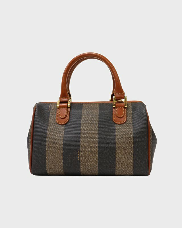 FENDI　フェンディ　ミニ　ボストンバッグ　ペカン柄　ストライプ　ブラック Amazon | [フェンディ] ペカン ミニボストンバッグ カバン