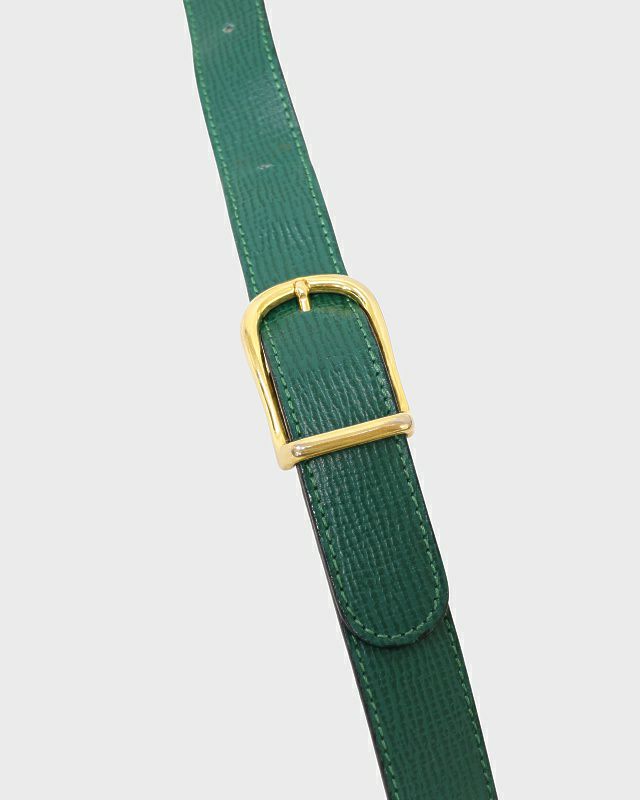 CELINE サークルロゴ バックル　グリーン　ベルト　スエード CELINE サークルロゴ バックル グリーン ベルト スエード - メルカリ