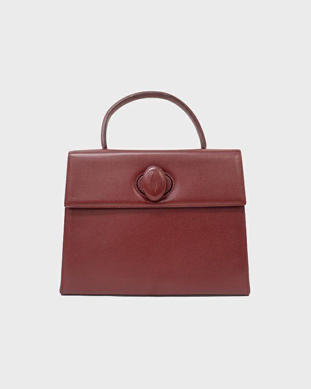 【極美品】Cartier ハンドバッグ マストライン トップハンドル レザー Cartier マストラインレザーハンドバッグ | Hedy