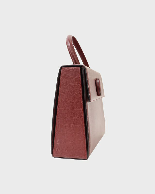 【極美品】Cartier ハンドバッグ マストライン トップハンドル レザー Cartier マストラインレザーハンドバッグ | Hedy