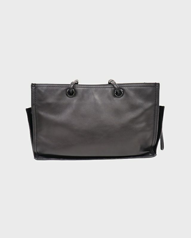 ロエベ　レザー　トート　ロゴ　スタッズ　ショルダー　バッグ　ブラック LOEWE ロゴスタッズレザートートバッグ | Hedy