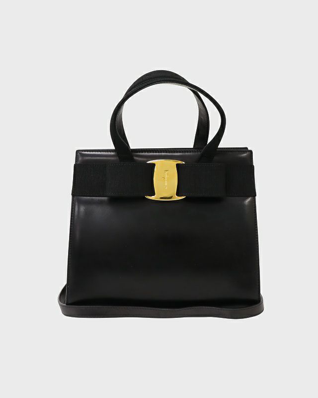 SalvatoreFerragamo　2WAYバッグ　ゴールド金具　ヴィンテージ 楽天市場】フェラガモ 2WAYバッグ ミニバッグ がま口 ヴァラ 型