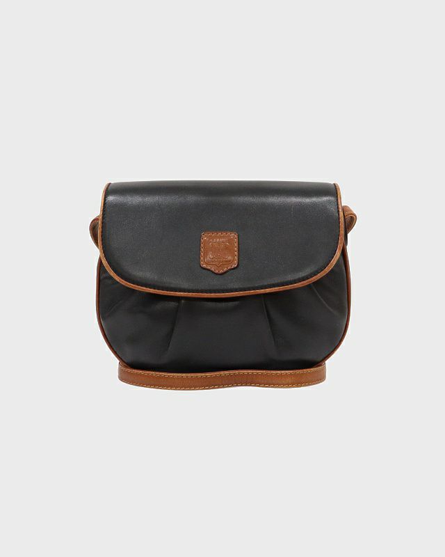 CELINE ブラゾン刻印バイカラーショルダーバッグ | Hedy
