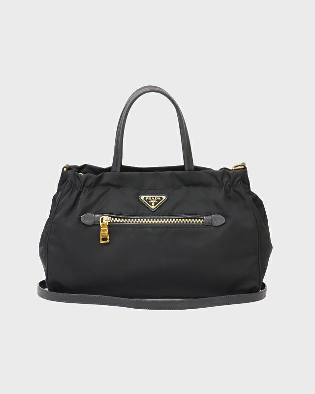 PRADA 三角ロゴ金具ナイロンレザー2Wayバッグ | Hedy