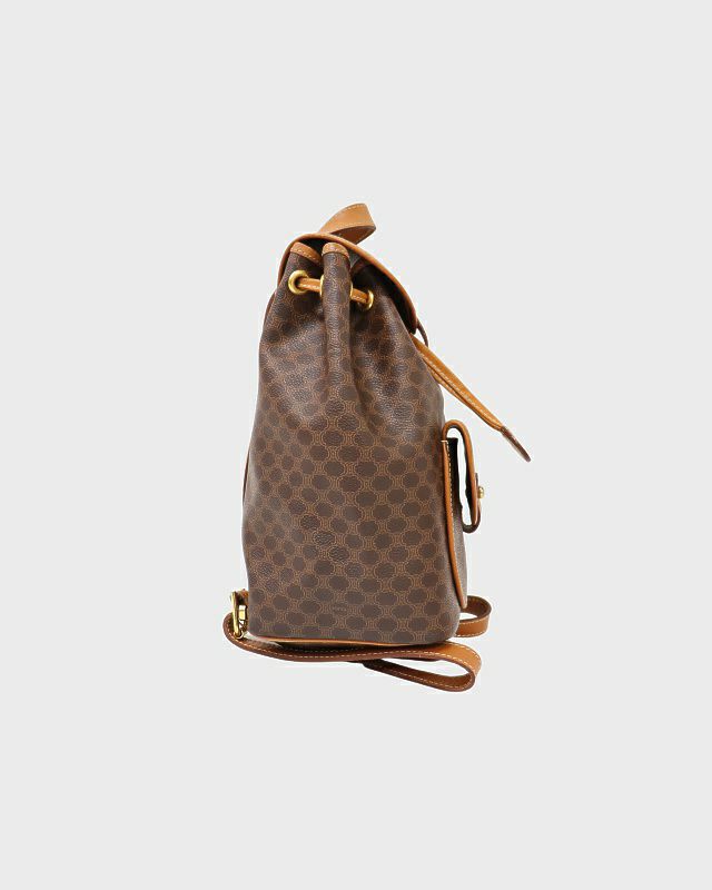 CELINE   大人気 ヴィンテージ  バッグ  リュック  マカダム柄 OLD CELINE MACADAM PATTERNED RUCK SUCK MADE IN ITALY