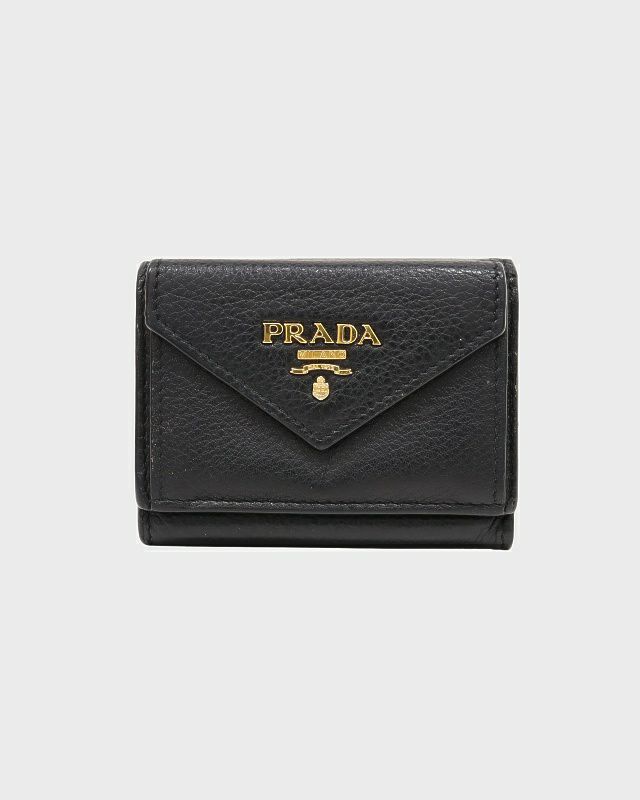 PRADA コンパクトウォレット PRADA ロゴコンパクトウォレット | Hedy