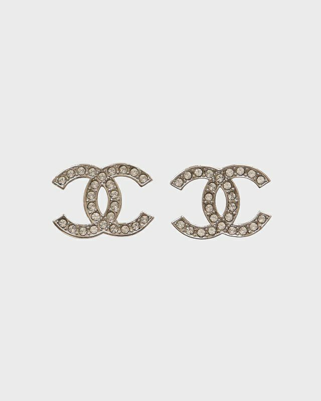 ＊CHANEL ラインストーン ピアス 正規品＊ 楽天市場】シャネル CHANEL ピアス CCマーク メタル＆ストラス