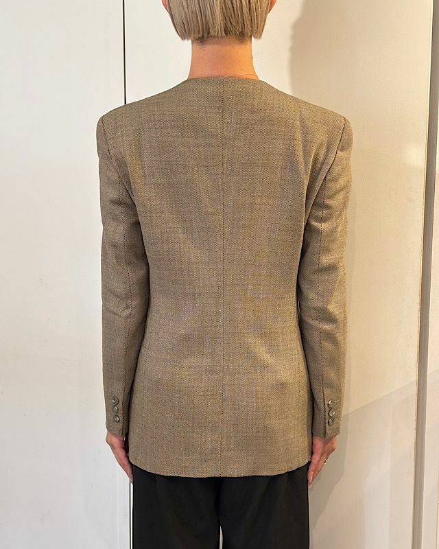 新品タグ付き★EMPORIO ARMANIアルマーニノーカラージャケット ARMANI EXCHANGE ジャケット ノーカラージャケット 「A|X