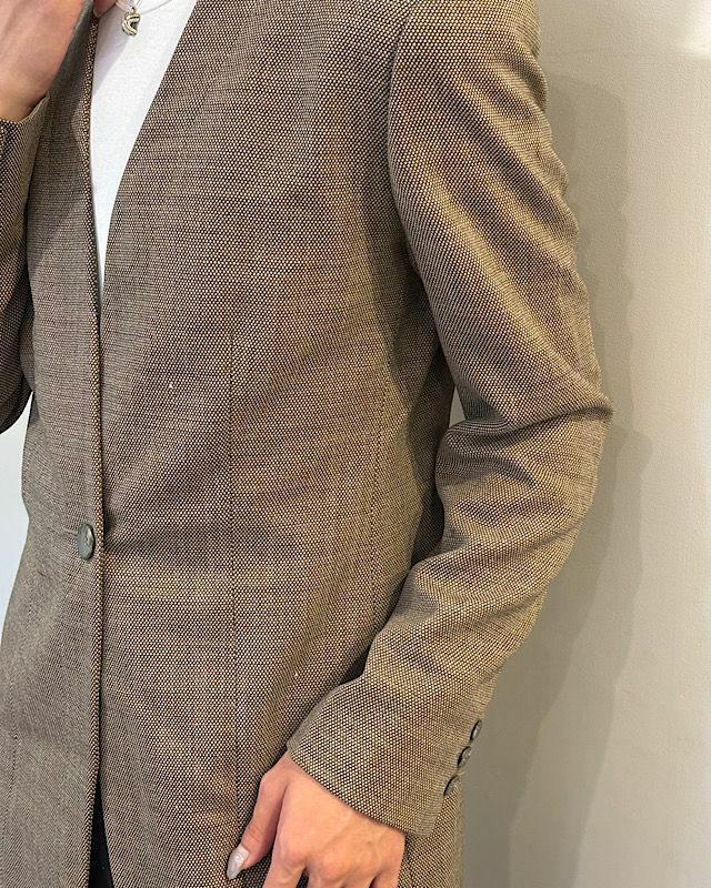EMPORIO ARMANIノーカラージャケット | Hedy