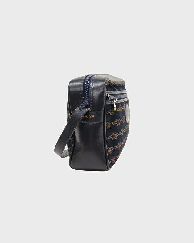 CELINE マカダム柄スエードショルダーバッグ | Hedy
