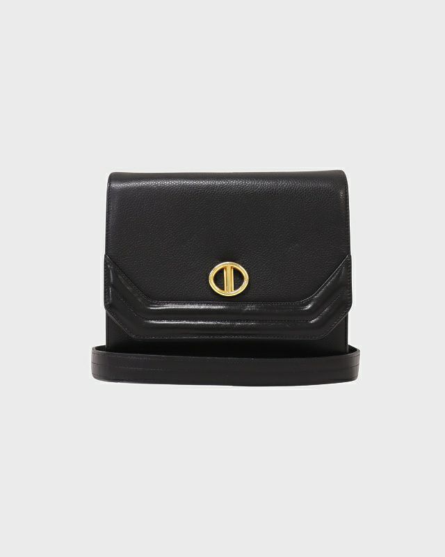 Dior ブラックレザーショルダーバッグ　2025 Dior ブラックレザーショルダーバッグ2025