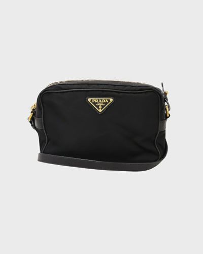 PRADA 三角ロゴ金具ナイロンレザーワンショルダーバッグ | Hedy