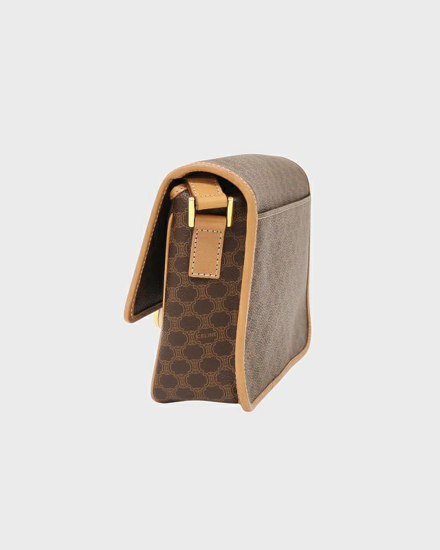 【CELINE】ボディバッグ　マカダム柄　PVC サークルロゴ金具. CELINE セリーヌ マカダム サークルロゴ クロスボディ