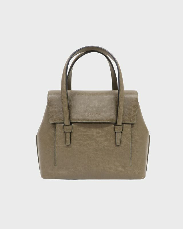 LOEWE ロゴ刻印レザーハンドバッグ | Hedy