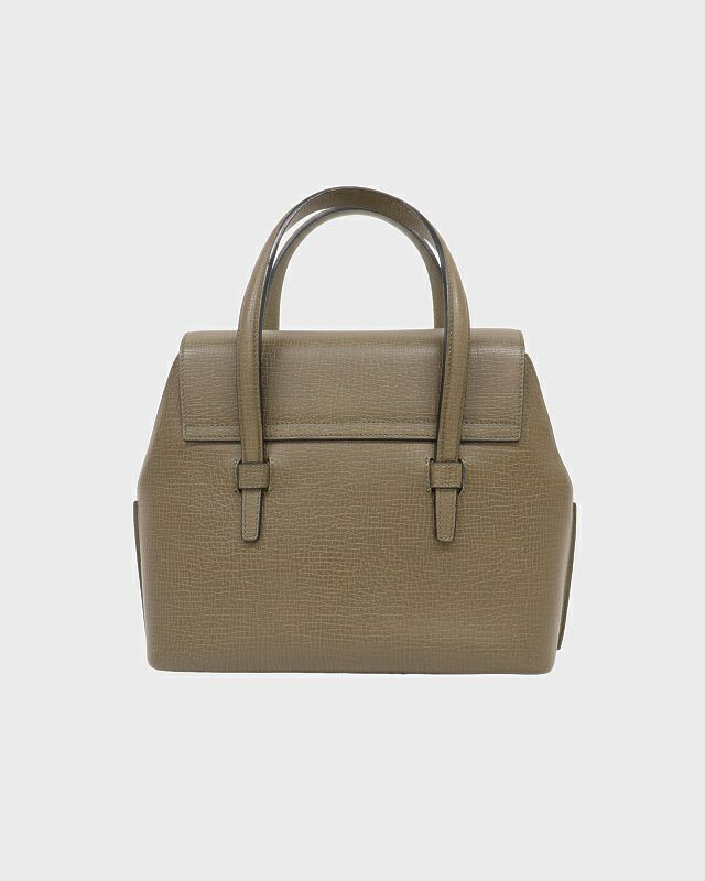 LOEWE ホワイトレザー ハンドバッグ ロエベ パズルエッジ スモール レザー 2WAYハンドバッグ