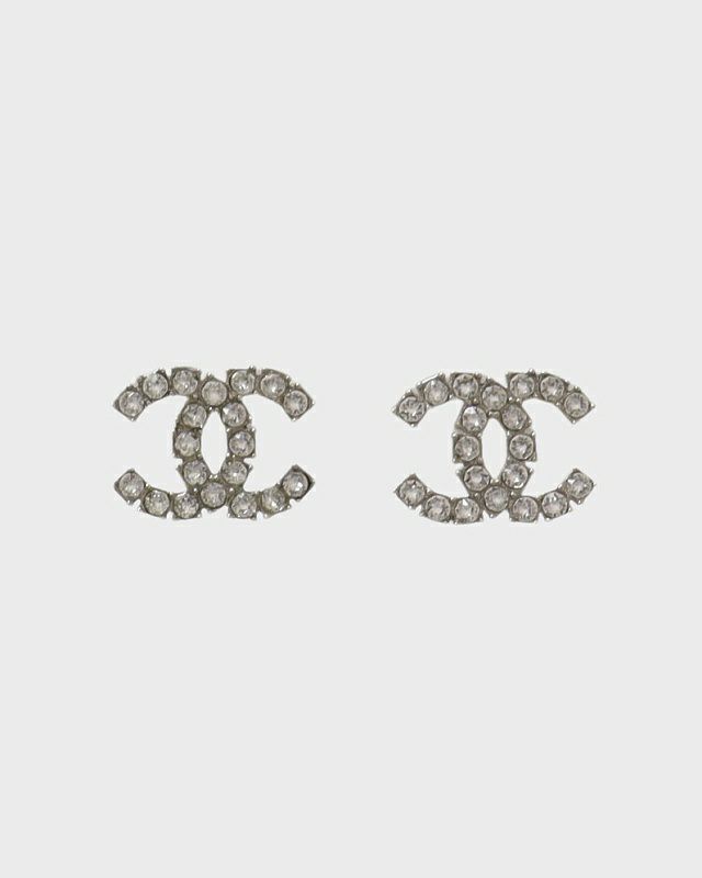 CHANEL COCOラインストーンピアス | Hedy
