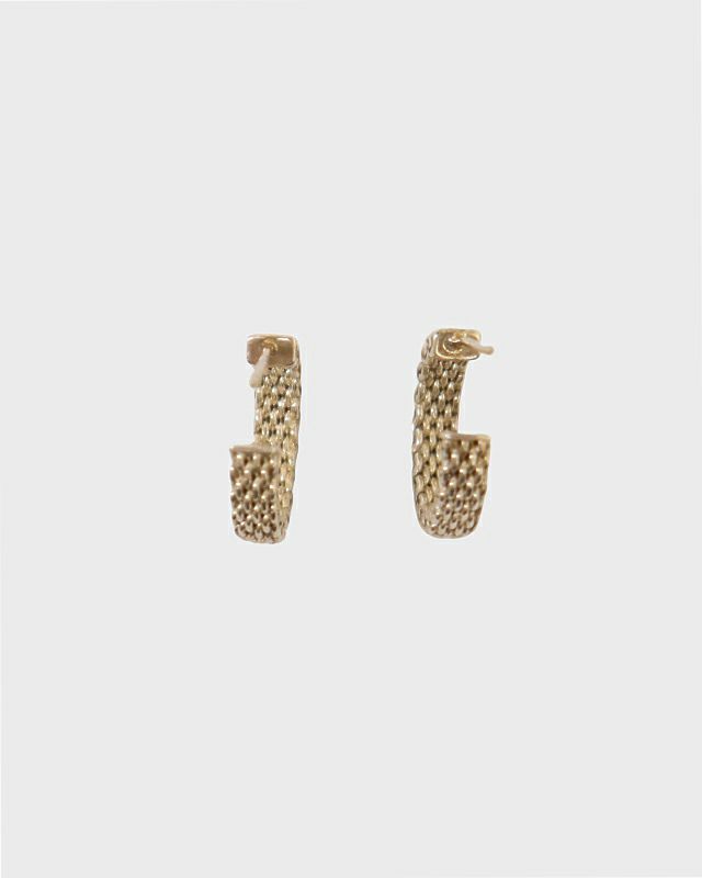 TIFFANY&Co. ティファニー　シルバーメッシュフープピアス TIFFANY&Co. ティファニー シルバーメッシュフープピアス