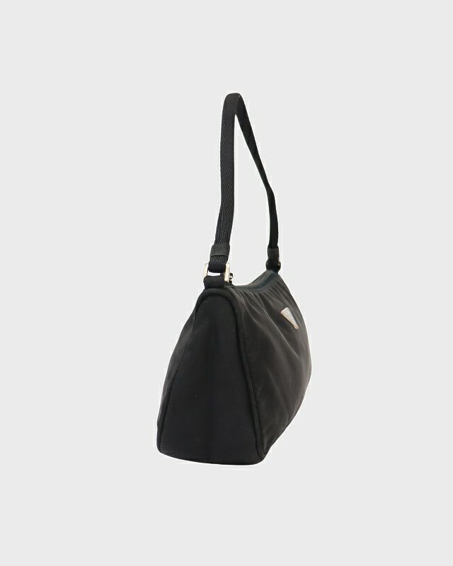 PRADA 三角ロゴ金具ナイロンレザーワンショルダーバッグ | Hedy